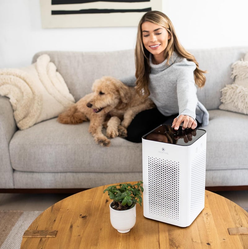 Medify Air Medify MA-25 Air Purifier with True HEPA H13 Filter | 825 ftÂ² Coverage in 1hr for Allergens, Smoke, Wildfires, Odors, Pollen, Pet Dander | Quiet 99.9% Removal to 0.1 Microns | White, 1-Pack - Image 5